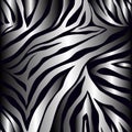 Vector animal print. Zebra ornament. Seamless pattern