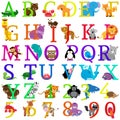 Vector Animal Themed Alphabet Royalty Free Stock Photo