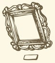 Vector antique frame