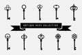 Vector Antique Keys collection victorian style