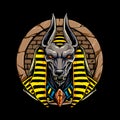 Anubis lord egypt mythology character design Royalty Free Stock Photo