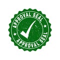 Approval Seal Grunge Stamp with Tick