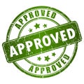 Vector approved stamp Royalty Free Stock Photo