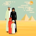 Vector arab family