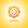 Vector Arabesque Arabic Ornament Logo concept