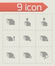 Vector archive icon set