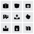 Vector archive icon set