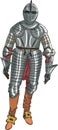 Vector armor medieval knight