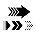 Vector arrow Set of black arrow icons vector