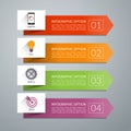 Vector arrow design elements for infographics Royalty Free Stock Photo