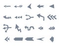 Vector arrow icon set Royalty Free Stock Photo