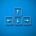 Vector arrows buttons keyboard Royalty Free Stock Photo