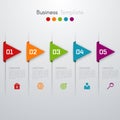 Vector arrows infographic. Template for diagram Royalty Free Stock Photo