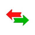 Vector arrows two direction reload icon 9
