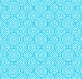 Vector art blue abstract circle seamless pattern background