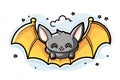Vector Art, Cute character Bat Royalty Free Stock Photo