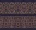 Vector art deco abstract geometric design templates for luxury products, seamless. Geometric golden background, banners Royalty Free Stock Photo