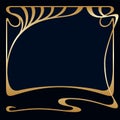 Vector art nouveau frame.