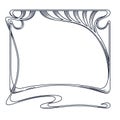 Vector art nouveau frame.