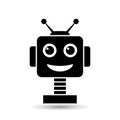 Vector art of robot head, symbolizing artificial intelligence, automation, and technology, representing innovation and the future Royalty Free Stock Photo