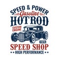 American Hotrod t-shirt design Royalty Free Stock Photo