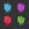 Vector artefacts magic crystals