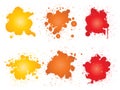 Vector of artistic grungy paint drop, hand made