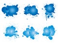 Vector artistic grungy paint drop