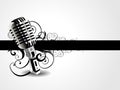 Vector artistic mic background