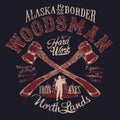 Alaska outdoor woodsman lumberjack axes