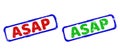 ASAP Bicolor Rough Rectangle Watermarks with Corroded Surfaces
