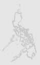 Vector Asia country map Philippines, info graphic Royalty Free Stock Photo