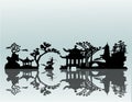 Vector Asian Landscape