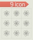 Vector Atom icon set