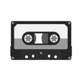 Vector audio cassette icon. Audiotape flat icon. Royalty Free Stock Photo