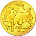 vector Australian Money gold Dollar