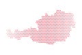 Vector Austria Dotted Map Illustration Royalty Free Stock Photo