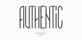 Vector authentic font vuntage style