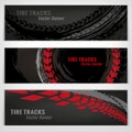 Tire Banners Set Royalty Free Stock Photo