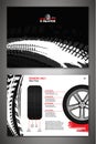 Vector automotive brochure template