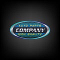 Vector automotive, automotive car badge logo . Signs and labels Royalty Free Stock Photo