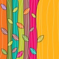 Vector autumn colourful leaves background Royalty Free Stock Photo