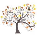 Vector autumn tree design