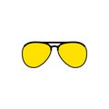 Vector aviator sunglasses icon Royalty Free Stock Photo
