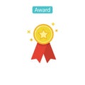 Vector award icon. Medal, achievement concepts.