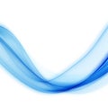 Vector awesome abstract blue backgrounds Blue line wavy Royalty Free Stock Photo