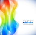 Vector awesome abstract colorful waves on white background Royalty Free Stock Photo