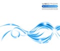 Vector awesome abstract colorful waves on white background Royalty Free Stock Photo