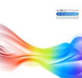 Vector awesome abstract colourful waves on white background Royalty Free Stock Photo