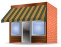 Vector awning Royalty Free Stock Photo